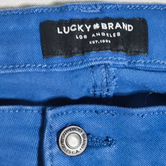 Lucky Brand jeans men's size 31/32 muted pastel blue slim straight leg - Picture 6 of 15